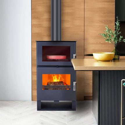 poele a bois avec four carrio inox (1)