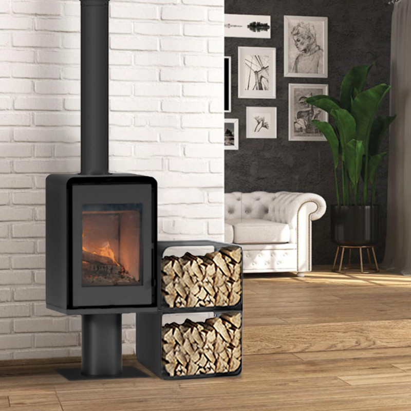 pack poele a bois modula avec pied 11415
