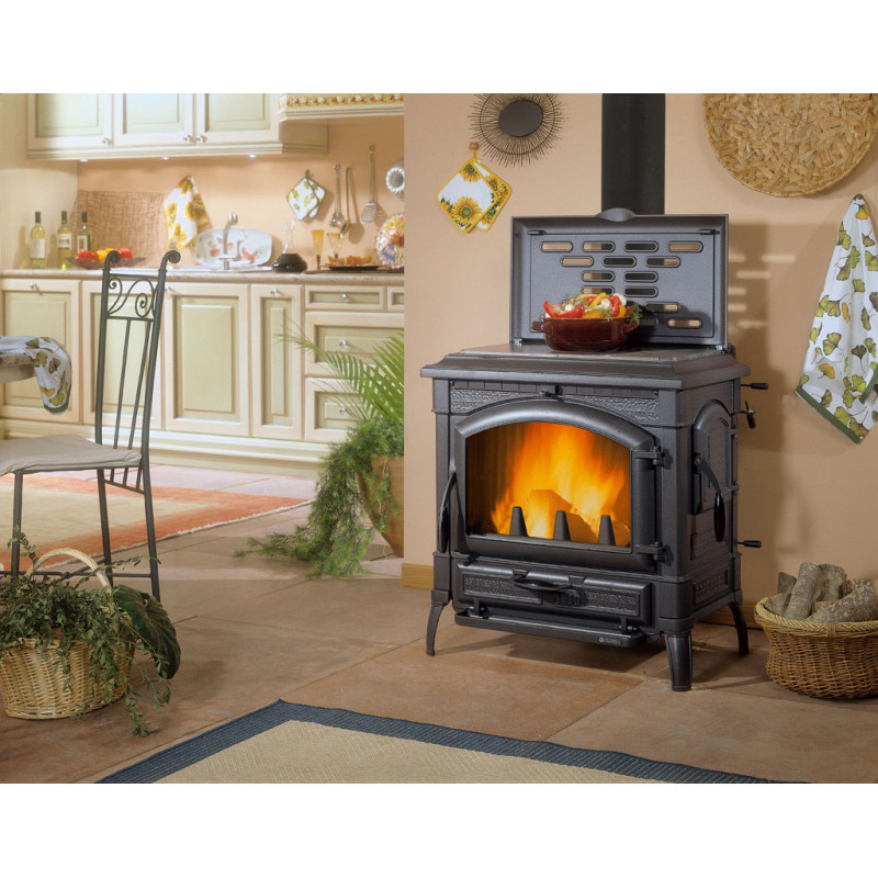 poele a bois avec chauffe plat isotta con cerchi evo (1)