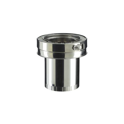 raccord simple paroi double paroi vers emaille p150tz fum em
